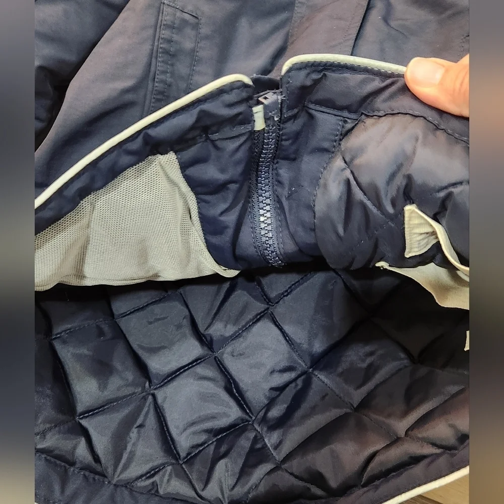 Lands End Jacket Boys Medium Blue Squall Grow-A-Long